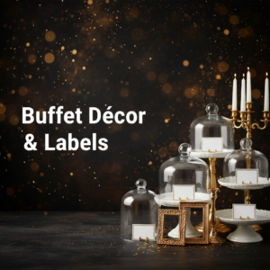 Buffet Décor & Labels